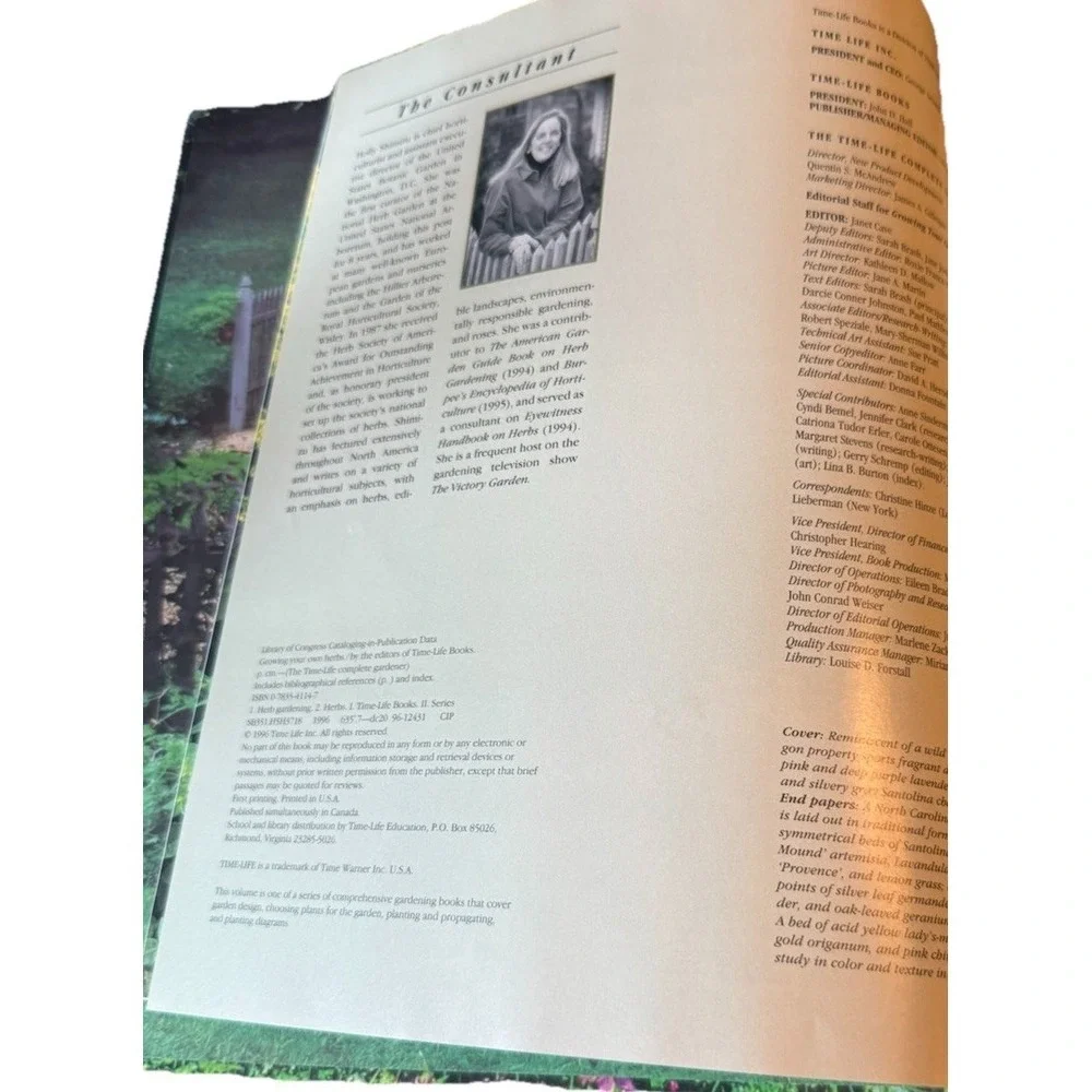 Growing Your Own Herbs Time-life Complete Gardener Coffee Table Book Decor